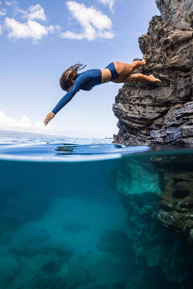 Lumar Active - Hipster Bikini Bottom Ocean Blue, Diving