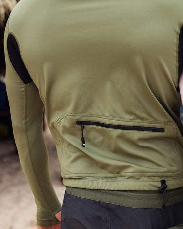 Army Green Rash Guard Men's Long Sleeve UPF 50+ Hooded Rashguard | Army Green – Lumar Active
