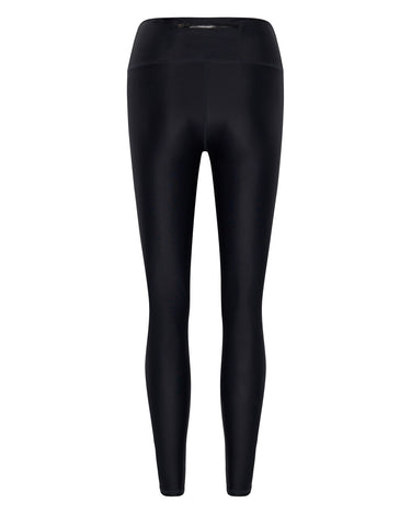 Women's High Waisted UPF 50+ Surf Legging | Black - Lumar Active