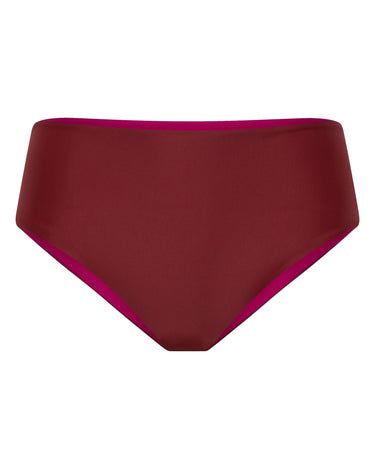 Women's Hipster Bikini Bottom UPF 50+ | Wine - Lumar Active