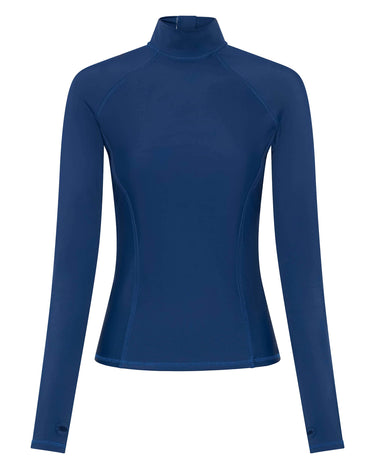 Women's Long Sleeve UPF 50+ Rashguard | Blue - Lumar Active