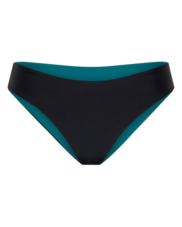 Women's Reversible Sport Bikini Bottom UPF 50+ | Black - Lumar Active