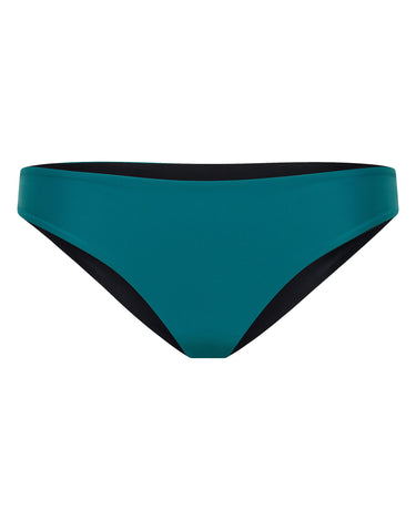 Women's Reversible UPF 50+ Cheeky Bikini Bottom | Black - Lumar Active