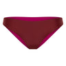 Women's Reversible UPF 50+ Cheeky Bikini Bottom | Wine - Lumar Active