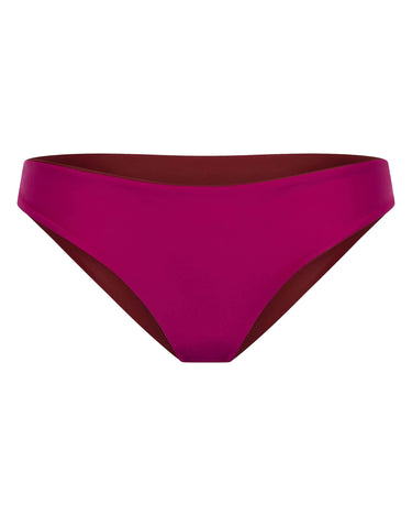 Women's Reversible UPF 50+ Cheeky Bikini Bottom | Wine - Lumar Active