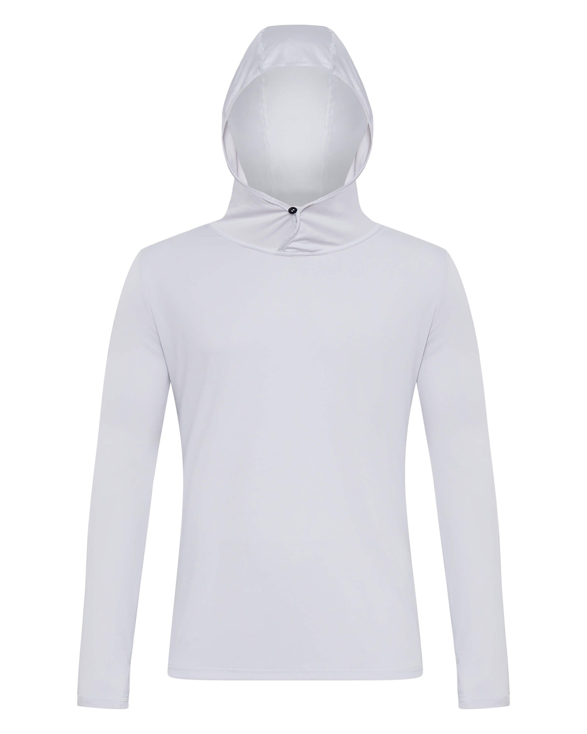 Men's UPF 50+ Hooded Sun Shirt Cloud White