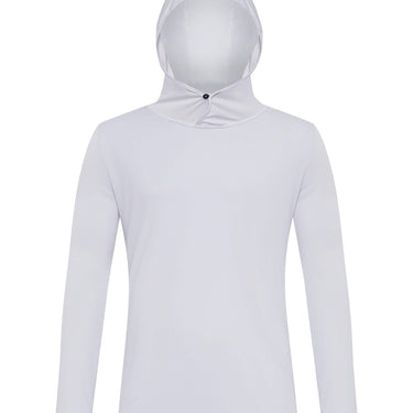 Buy Men's Sun Hoodie Hippie Shirt 100% Cotton Top (Large, White